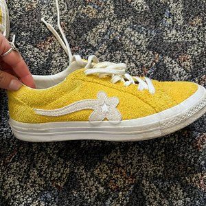 Converse one star ox Tyler the creator golf le fleur yellow sneakers 7